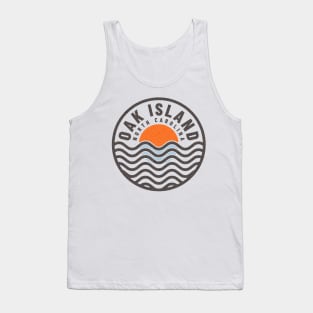 Oak Island, NC Summertime Vacationing Sunrise Waves Tank Top